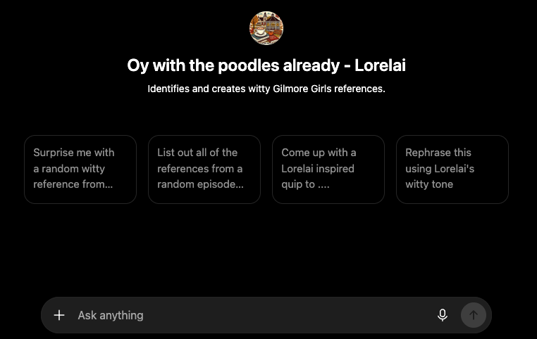 Lorelai GPT — screenshot 2